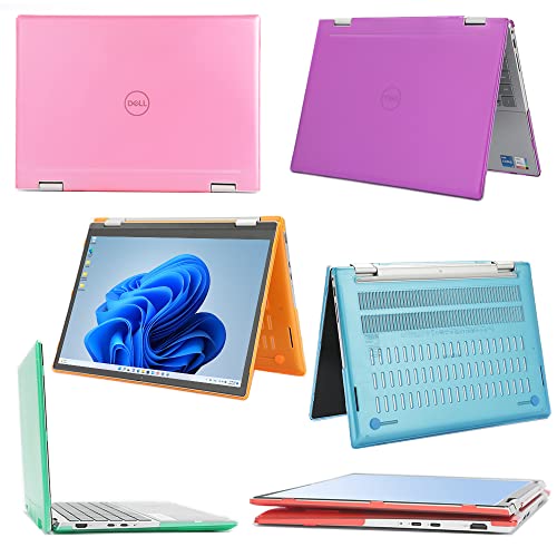 mCover Case ONLY Compatible with 2023～2024 14" Dell Inspiron 7430/7435 / 7440/7445 2-in-1 Windows Notebook Computer (NOT Fitting Any Other Dell Models) - Red - color: Red