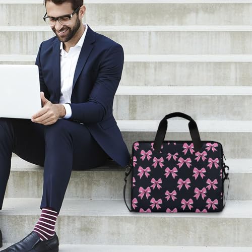 MNSRUU Laptop Bag for 15.6 inch Black Gothic Bats - color: Bow I22700