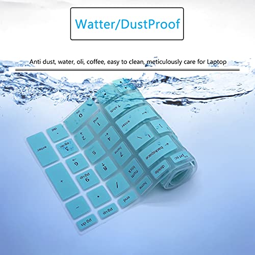 Keyboard Cover for HP Laptop 15-dy 15-db/da/dw 15-dy 15-dy2073dx 15-dy2034nr 15-dy0025tg 15-dy0027ds 15-dy2152wm 15-dy2005tg 15-dy2046n 15-dy2075tg 15-dy2073dx 15-dy2024nr 15-dy1036nr 15-dy1043dx - color: Hotblue