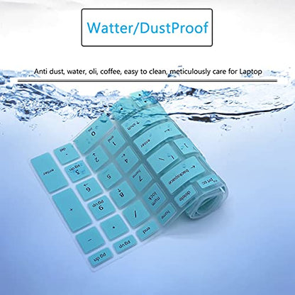 Keyboard Cover for HP Laptop 15-dy 15-db/da/dw 15-dy 15-dy2073dx 15-dy2034nr 15-dy0025tg 15-dy0027ds 15-dy2152wm 15-dy2005tg 15-dy2046n 15-dy2075tg 15-dy2073dx 15-dy2024nr 15-dy1036nr 15-dy1043dx - color: Hotblue