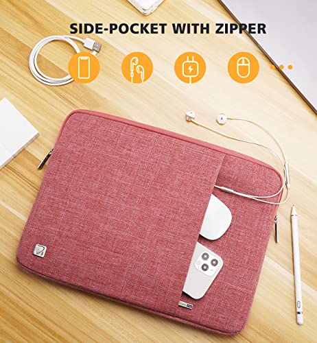 NIDOO 13.3 Inch Laptop Sleeve Case 14 inch Protective Notebook Bag for 13.5" Surface Laptop 6 5 4/14" MacBook Pro M3 M4 2024/13.3 ThinkPad X13 / 14" Yoga Slim 7i Pro Women, Red - color: Pink, size: 12.5-13 Inch / 2017 New MacBook Pro