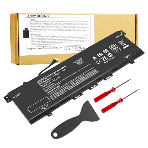 Fancy Buying KC04XL TPN-W133 TPN-W136 Laptop Battery for HP Envy X360 13-AG 13z-AG 13m-AG 13-AR 13-AH 13-AQ 13M-AQ 13T-AQ L08496-855 L08544-1C1 L08544-2B1 HSTNN-DB8P HSTNN-IB8K L08496-855 KC04053XL - size: 11.3*3.5*0.2inch KC04XL