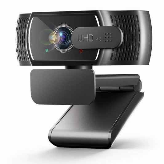4K Webcam with Microphone for PC & Streaming Computer Camera | PDAF autofocus, dual noise-canceling mics & low-light correction. Best usb hd webcam for mac, laptop and smooth streaming.