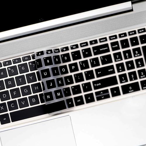 Keyboard Cover for 15.6" HP ProBook 450 G8 G9 G10 / ProBook 455 G8 G9 G10 /ProBook 650 G8/HP Zbook Power G8 G9 15.6" Keyboard Protective Cover Skin (NOT fit ProBook 450 455 650 G6 G7)-Black - color: Black
