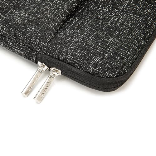 Kinmac 360° Protective Vertical Laptop Sleeve Case Cover Bag (Snow Black, 12.5 inch-13.3 inch) - color: Snow Black, size: 12.5 inch-13.3 inch