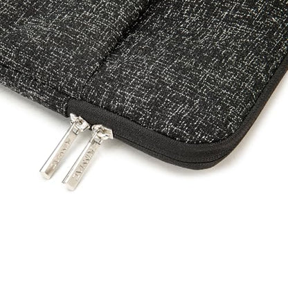 Kinmac 360° Protective Vertical Laptop Sleeve Case Cover Bag (Snow Black, 12.5 inch-13.3 inch) - color: Snow Black, size: 12.5 inch-13.3 inch