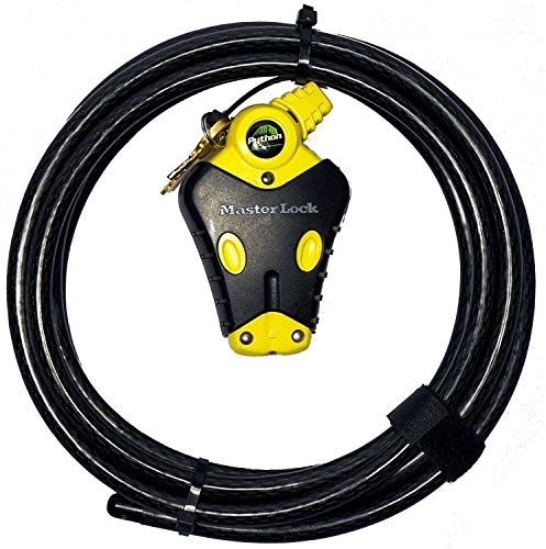 Master Lock - (1) Python Adjustable Cable Lock, 8413KACBL-12ft (3.7m) - size: 1-12 ft