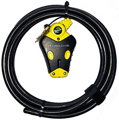 Master Lock - (1) Python Adjustable Cable Lock, 8413KACBL-12ft (3.7m) - size: 1-12 ft
