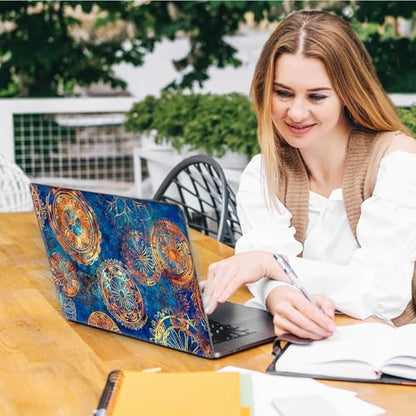 Laptop Skin Sticker Decal, Universal Reusable Vinyl Laptop Cover for 12" 13" 13.3" 14" 15" 15.4" 15.6" Notebook PC, Reusable Waterproof Scratch-Resistant with 2 Wrist Pads,Art Mandragora - color: Art Mandragora