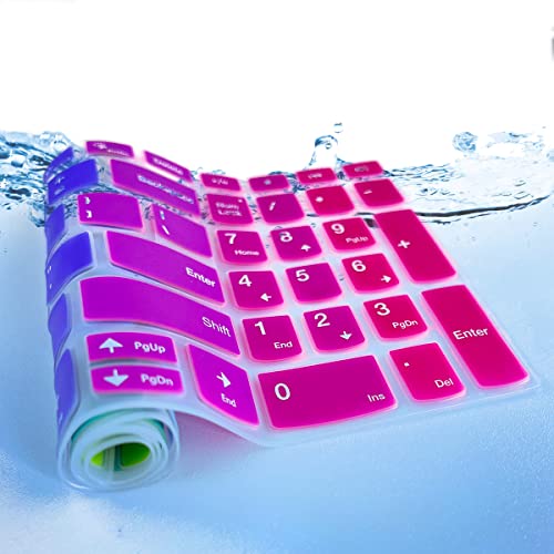 Keyboard Cover for Lenovo Yoga 7i 15.6, ideaPad 5 15.6", Lenovo Flex 5 15.6, Yoga Slim 7 15, ideaPad 3i 15, ideaPad Slim 7 15.6, ThinkBook 15p, ThinkBook 15 G2 G3 US Keyboard Cover -Rainbow - color: RAINBOW