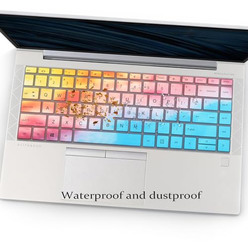 Keyboard Cover for HP EliteBook 840 G7 G8 14 Inch Notebook, HP EliteBook 845 G7 G8 14 Inch Notebook PC Model Laptop US Layout Keyboard Skin(Not for HP Elitebook 840 G5/G6)-Dazzling - color: Dazzling