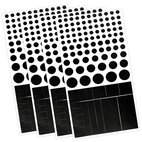 Vinyl Webcam Covers – Restickable Privacy Stickers for Laptop, Smartphone, Tablet, Smart TV & Game Console – Black, Multiple Sizes