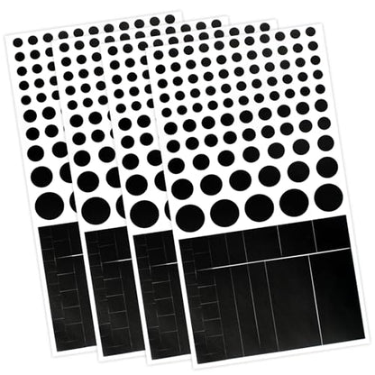 Vinyl Webcam Covers – Restickable Privacy Stickers for Laptop, Smartphone, Tablet, Smart TV & Game Console – Black, Multiple Sizes