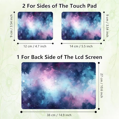 Laptop Skin Sticker Decal, Universal Reusable Vinyl Laptop Cover for 12" 13" 13.3" 14" 15" 15.4" 15.6" Notebook PC, Waterproof Scratch-Resistant with 2 Wrist Pads, Easy to Apply & Remove,Art Galaxy - color: Art Galaxy