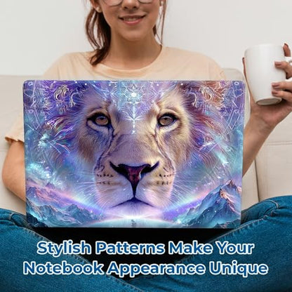 Reusable Universal Laptop Skin Sticker, Cut to Fit for 11.6–15.6 Inch Laptops, Waterproof Protective Film, No-Residue - Galaxy Lion - color: Galaxy Lion