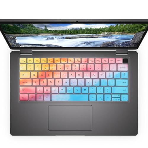 Keyboard Cover for 14 inch Dell Latitude 7410 7420 7430 7440 Notebook, Dell Latitude 5440 5431 5430 5420 3440 14"/Dell Latitude 7520 15.6"/Dell Latitude 9000 9420 9430 9510 9520 Keyboard Skin-Dazzling - color: Dazzling