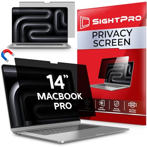 Magnetic Privacy Screen for MacBook Pro 14 Inch (2021-2026, M1-M5, Pro, Max) Patented Removable Laptop Privacy Filter Shield and Protector - size: MacBook Pro 14 Inch (2021-2026, M1-M5, Pro, Max)