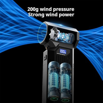 Compressed Air Duster-150000RPM Super Power Electric Air Duster, 3-Speed Adjustable Rechargeable Cordless Air Blower with Fast Charging for PC Keyboard Cleaning, Car, Home,Outdoor，5 Nozzle