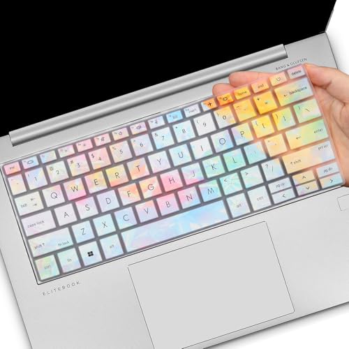 Keyboard Cover for HP EliteBook 830 835 840 845 1040 G9 G10 2025 2024 2023 2022 13.3 14 inch Laptop Accessories Keyboard Protective Skin (Not fit The 830/840/845/1040 G8 G7 G6 G5 G4 G3)-Iridescent - color: Iridescent