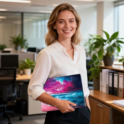 Universal Laptop Skin Sticker Decal for 11.6”12" 13" 13.3" 14" 15" 15.4" 15.6" Reusable Waterproof Scratch-Scratch Resistant Protective Vinyl Laptop Notebook Skin Stickers - Galaxy and Sea - color: Galaxy and Sea
