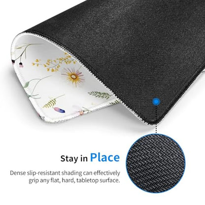 Beautiful Flowers and Plants Gaming Computer Keyboard Cute Mouse Pad with Anti-fray Stitching, Premium-Textured Alfombrilla para Mouse with Non-Slip Rubber Base, 10 x 12 inch - color: Beautiful Flowers and Plants