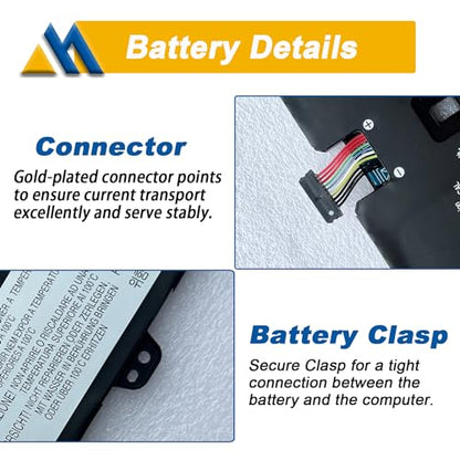 L18M4PH0 L18C4PH0 Laptop Battery Replacement for Lenovo Yoga C940-14IIL Yoga C940 15irh 14 Series 5B10T11585 5B10W67374 5B10T11586 5B10W67180 7.68V 60Wh 7820mAh 4-Cell - size: 11.48*4.08*0.21 inch L18M4PH0