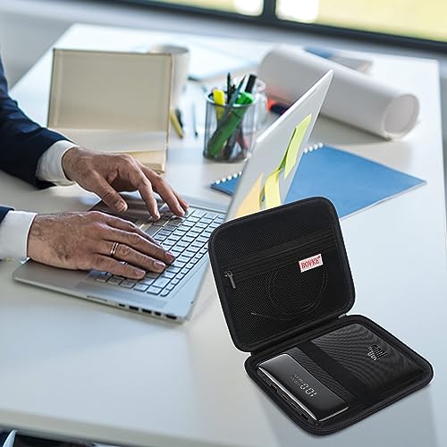 BOVKE Hard Carrying Case for Baseus 100W Blade USB C Portable Laptop Charger, Super Fast Charging Power Bank for Laptop Phone, Mesh Pocket for Cables, Black