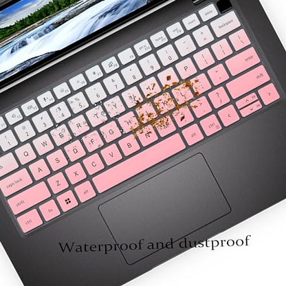 Keyboard Cover for Dell Latitude 3440 5420 5430 5431 5440 5450 7410 7420 7430 7440 7450 9420 9430 14", Dell Latitude 7520 9510 9520 15.6" Laptop, Dell Latitude 14 Keyboard Protector Cover (OmbrePink) - color: OmbrePink