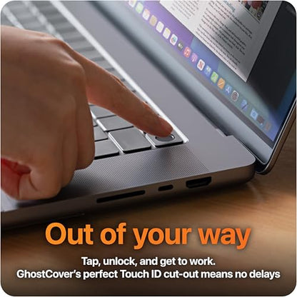 GhostCover Original Premium Ultra Thin Keyboard Cover Protector, Compatible with 2021-2026 MacBook Pro 14"/16" M1-M5 Pro/Max, 2022-2026 M2-M5 MacBook Air 13"/15", US ANSI Layout, Translucent - color: Translucent Tinted