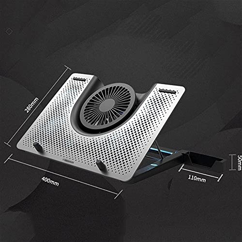 Laptop Cooler Cooling Pad (Up to 17 Inches), Ultra Quiet Notebook Cooler Stand Cooling Mat with 5 Fans，USB Ports, for Home Office Very Silent