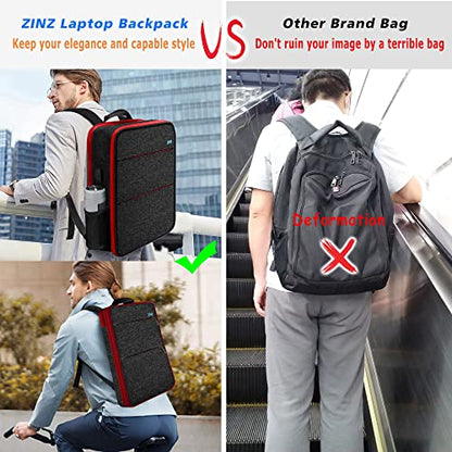 Slim & Expandable Laptop Backpack 15 15.6 16 Inch Case, Water Resistant Travel Backpack Compatible with MacBook Pro/Neo 16" 15", Dell XPS 15 16 and Most 15" 15.6" 16" Notebooks，B01RD01 - color: B01rd01, size: 15"-16"