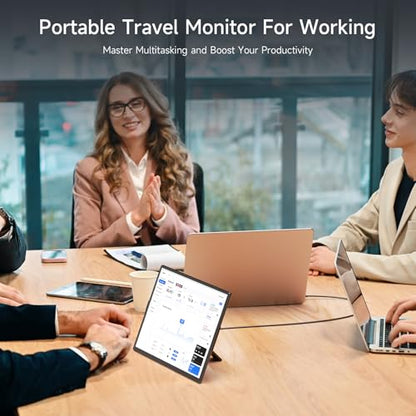 Laptop Screen Extender Portable Monitor, Dual 16.1" 1080P FHD Frameless Screen, Detachable Monitor Extender for Laptop, Fit for 13-17" Laptops, Compatiable with Windows/Mac/Chrome/Android (N2-16.1")