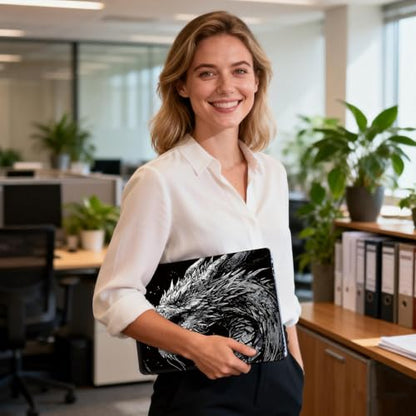 Universal Laptop Skin Sticker Decal for 11.6”12" 13" 13.3" 14" 15" 15.4" 15.6" Reusable Waterproof Scratch-Scratch Resistant Protective Vinyl Laptop Notebook Skin Stickers - Black Dragon - color: Black Dragon