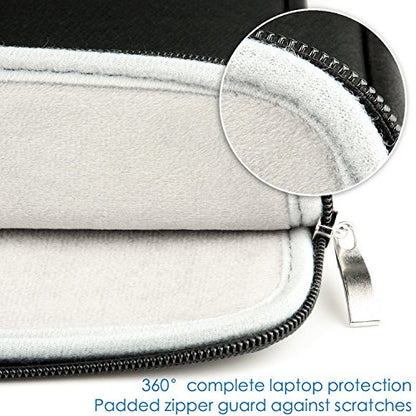 CCPK Laptop Sleeve Case for Apple New MacBook Air M5 15 inch A3448 2026 M4 A3241 2025 M3 A3114 2024 M2 A2941 2023 15.3 Inch Mac Book Pro TouchBar A1707 A1990 15.4-inch 2019 Bag Cover PU Leather Black - size: 15 inch New MacBook / 14" (Wide Bezel)