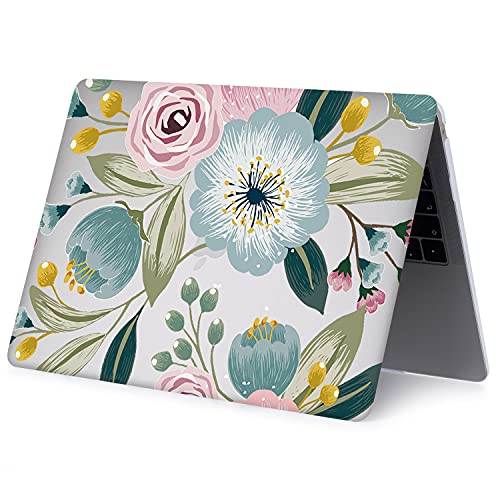 Case Compatible with MacBook Pro 13 inch 2012 2011 2010 2009 2008 Release with CD-ROM, Plastic Hard Shell Cover & Sleeve Bag & Keyboard Cover Skin for MacBook Pro 13 A1278,Flower - color: Flower, size: A1278(Pro 13 w/CD-ROM 2008-2012)