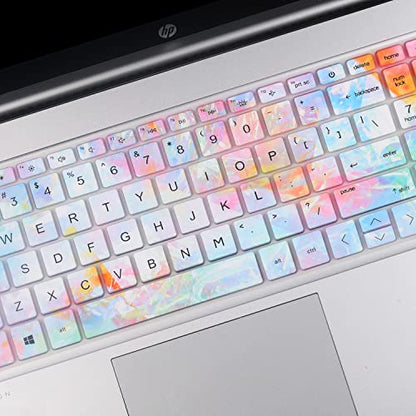 Keyboard Cover for 15.6 HP Laptop/HP Pavilion 15-eg 15-er 15-eh 15-er 15t-eg300/eg100/eg200 15-er1000 15-er1025od 15-er1047nr 15-eg3053cl 15-eg3055cl 15-eg0025nr eg3097nr eg1053cl eg3071cl 15-eh1052wm - color: Colors