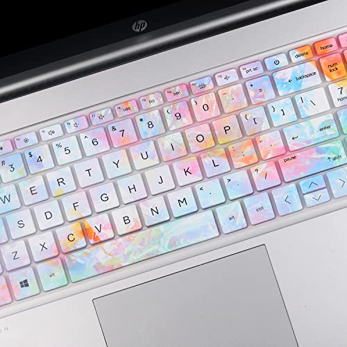 Keyboard Cover for 15.6 HP Laptop/HP Pavilion 15-eg 15-er 15-eh 15-er 15t-eg300/eg100/eg200 15-er1000 15-er1025od 15-er1047nr 15-eg3053cl 15-eg3055cl 15-eg0025nr eg3097nr eg1053cl eg3071cl 15-eh1052wm - color: Colors