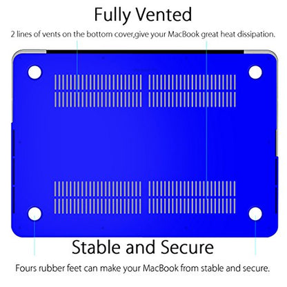 UESWILL Matte Hard Shell Case Cover Compatible with MacBook Pro (Retina, 13 inch, Early 2015/2014/2013/Late 2012), Model A1502/A1425, No CD-ROM, No USB-C, Royal Blue - color: Royal Blue, size: MacBook Pro 13" Retina A1502/A1425