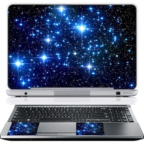 11.6 12 Inch Laptop Skin Sticker Cover Premium Sticker Cover Art Decal Decorative (Included 2 Wrsit Pad Skins) - Galaxy Stars - color: Galaxy Stars, size: 12 Inch