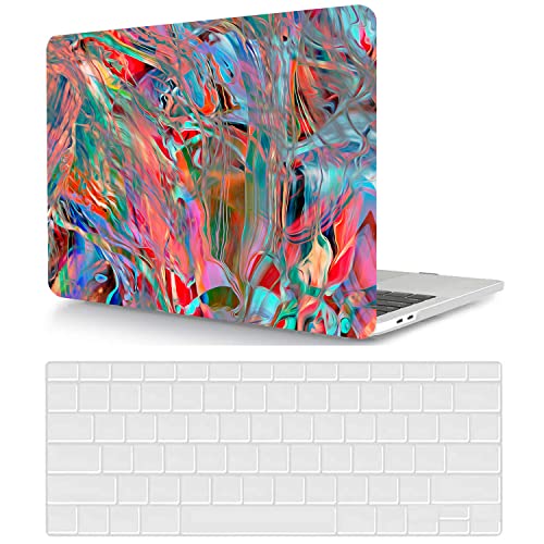 MacBook Pro 13 Inch Case 2012-2008 A1278 - Plastic Hard Shell & Keyboard Cover Skin - Colorful - color: CH162 Colorful, size: Pro 13" w/CD-ROM 2008-2012(A1278)