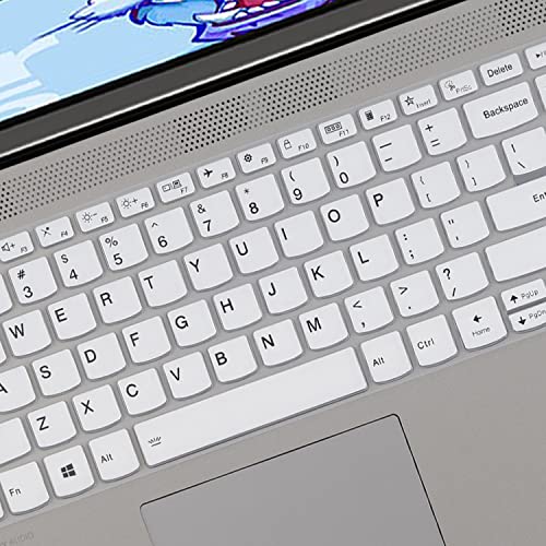 Keyboard Cover Skin for Lenovo Ideapad 5 15IIL05 15.6" /Ideapad Flex 5 15IIL05 /Ideapad Slim 7 15 15.6" |New Lenovo Flex 5 15 15.6 US Layout Keyboard Protective Cover Skin -White - color: White