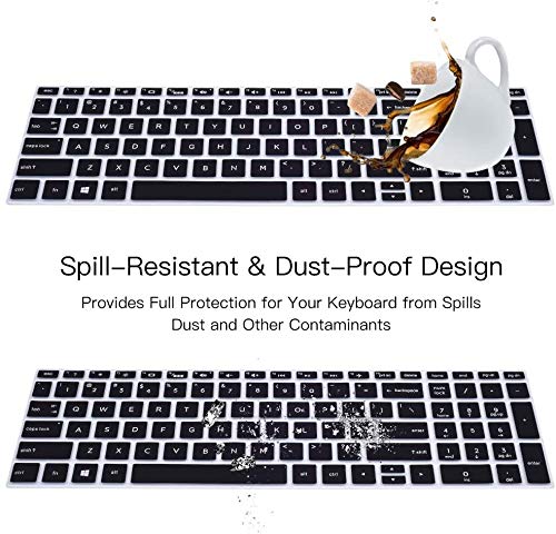 Keyboard Cover for HP Laptop 15.6 15-da/db/bs 15-dw 15-dy 15-ef 15-dy1043dx 15-dy5033dx dy1051wm dy2073dx 15-dw0083wm dw0037wm dw1083wm 15-ef2126wm 15-ef1001ds, HP 17-by/bs/ca 17.3 Keyboard Skin,Black - color: Black