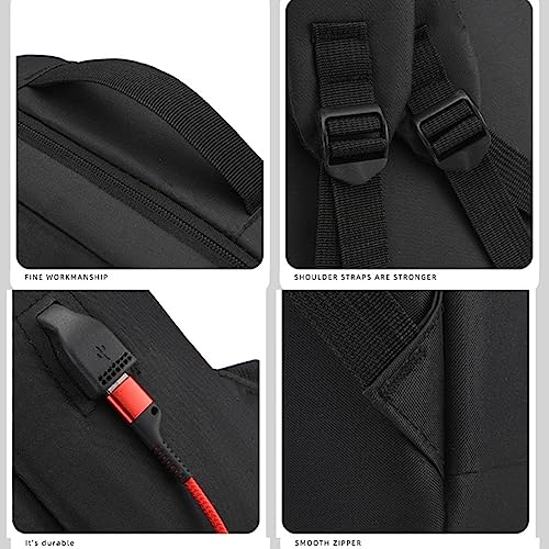 Spacious Business Backpack for Men Large Capacity Laptop Backpack with USB Charging Port for Work and Study