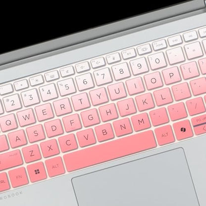 Keyboard Cover for HP ProBook 440 G11 14 inch Laptop/ProBook 445 G11 14-inch Laptop Accessories Keyboard Protective Cover Skin (NOT Fit HP ProBook 440 445 G10/G9/G8/G7/G6/G5)-Ombrepink - color: Ombrepink