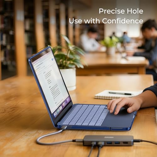 EooCoo Case for MacBook Neo 13 inch 2026, Scratch Resistant, Crystal Indigo | Lightweight, Sturdy, Easy Snap-On, Against Scratches & Everyday Bumps, Model A3404 with A18 Pro Chip - color: Crystal Indigo, size: Neo 13-inch