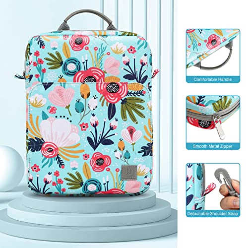 Dadanism 9-11 Inch Tablet Sleeve Bag Carrying Case with Shoulder Strap | Fits iPad (A16) 11", iPad 10th Gen 10.9", iPad Air M4/Pro M5 11", iPad 9/8/7th 10.2", Galaxy Tab A11+ Plus 11",Grass+Flower - color: Grass + Flower, size: 9-11 Inch