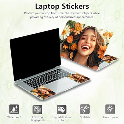 Laptop Skin Sticker Decal, Universal Reusable Vinyl Laptop Cover for 12" 13" 13.3" 14" 15" 15.4" 15.6" Notebook PC, Waterproof Scratch-Resistant with 2 Wrist Pads, Easy to Apply & Remove,Girls - color: Girls