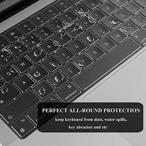 EooCoo Case for MacBook Air 15 inch M5 M4 M3 M2 2026-2023, Crystal Clear | Easy to Install, Sturdy, Plastic Hard Shell Case & Keyboard Cover & Screen Protector, Model: A3448 A3241 A3114 A2941 - color: Crystal Clear
