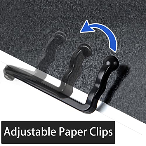 Extra Large Book Stand Adjustable for Bed Sofa, Multifunctional Laptop Holder with Page Clips, Ergonomic Multi Heights Angles, Cooking Stands Heavy Textbook Portable, Black, 19.5 x 10 inches - size: 19.5x10inches, style: 4 legs-Black
