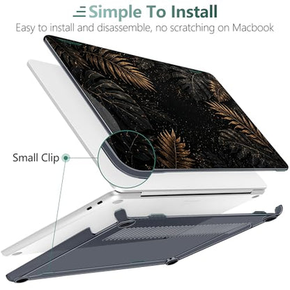 Batianda Luxury Tropic Leaf Case for Microsoft Surface Laptop 13 inch | Fits Surface Laptop 2025 13" Surface Laptop for Business 2026, Slim Hard Shell, Lightweight Protection, Precision Fit - color: Luxury Tropic Leaf